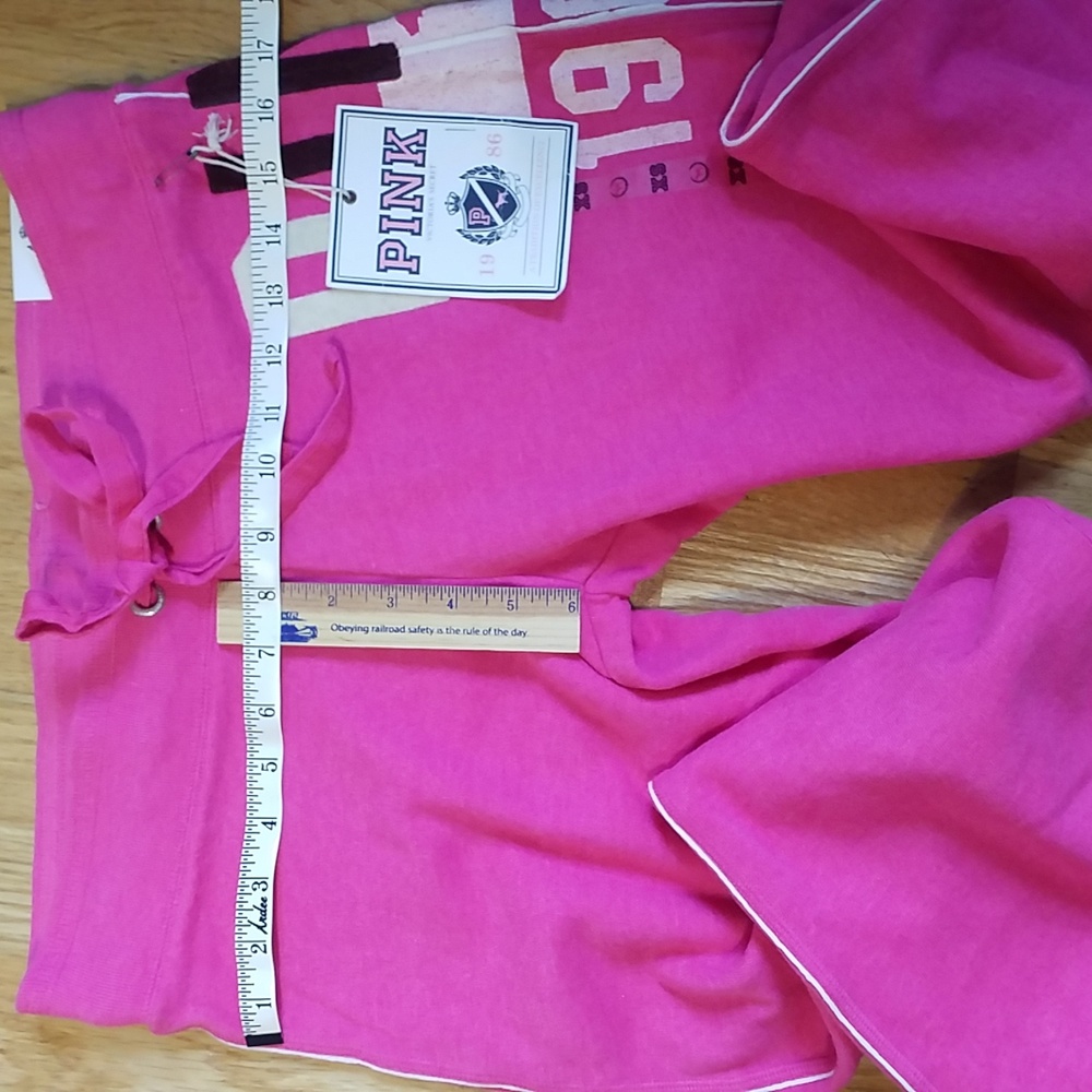 VICTORIA'S SECRET PINK XS SWEATPANTS NEW HOT PINK - Picture 6 of 6